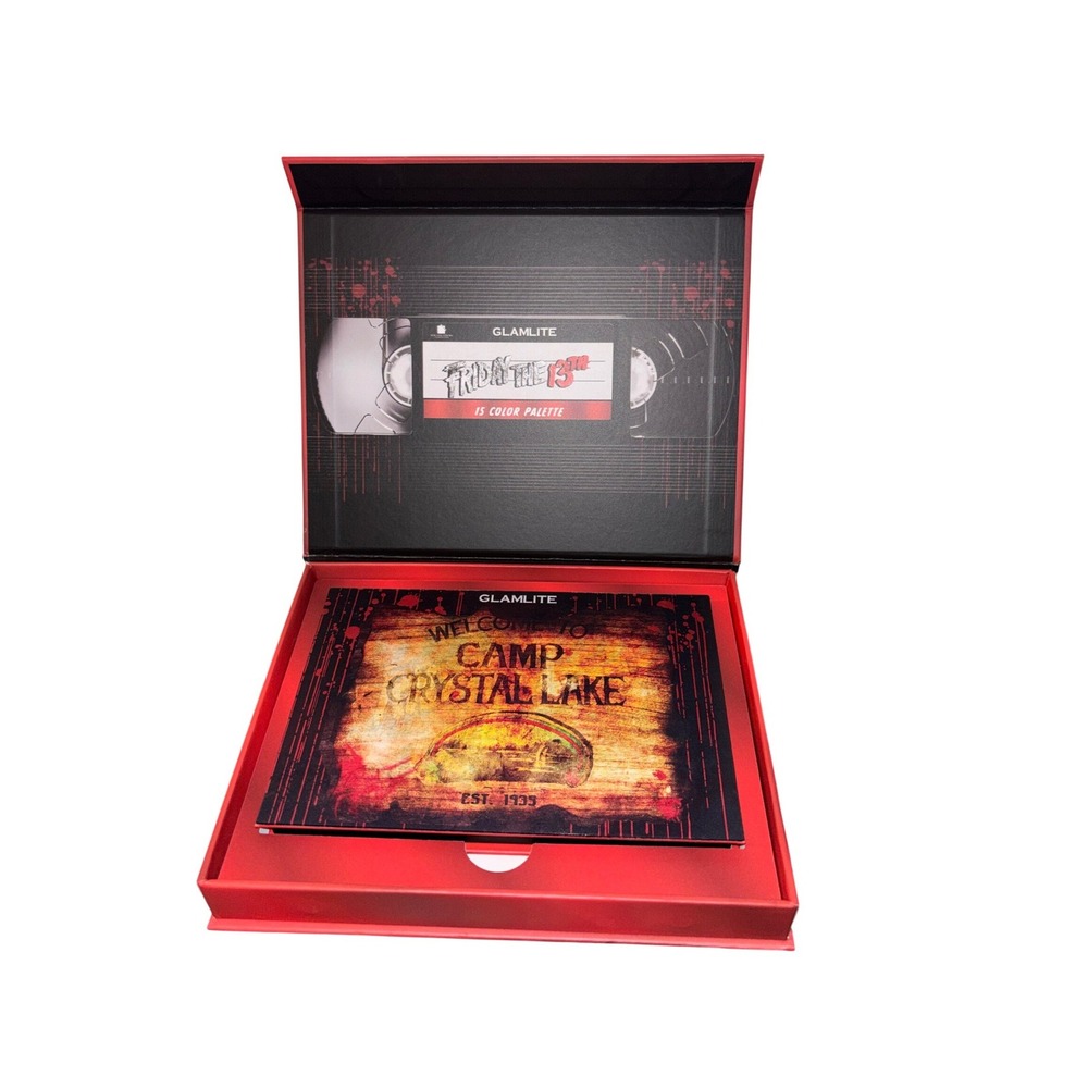Glamlite Friday the 13th Camp Crystal Lake 15 Color Eyeshadow Palette New